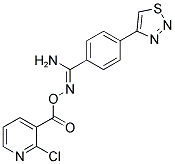 O1-[(2-CHLORO-3-PYRIDYL)CARBONYL]-4-(1,2,3-THIADIAZOL-4-YL)BENZENE-1-CARBOHYDROXIMAMIDE 结构式