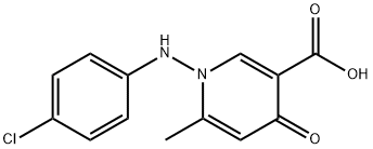 1-(4-CHLOROANILINO)-6-METHYL-4-OXO-1,4-DIHYDRO-3-PYRIDINECARBOXYLIC ACID 结构式