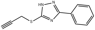 5-Phenyl-3-prop-2-ynylthio-1H-1,2,4-triazole 结构式