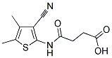 4-[(3-CYANO-4,5-DIMETHYLTHIEN-2-YL)AMINO]-4-OXOBUTANOIC ACID 结构式