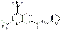 2-FURALDEHYDE N-[5,7-BIS(TRIFLUOROMETHYL)[1,8]NAPHTHYRIDIN-2-YL]HYDRAZONE 结构式