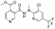 METHYL 3-((2-[3-CHLORO-5-(TRIFLUOROMETHYL)-2-PYRIDINYL]-2-METHYLHYDRAZINO)CARBONYL)ISONICOTINATE 结构式