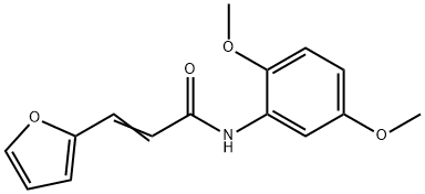 N-(2,5-DIMETHOXYPHENYL)-3-(2-FURYL)ACRYLAMIDE 结构式