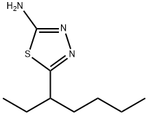 5-(1-乙基-戊基)-[1,3,4]噻二唑-2-基胺 结构式