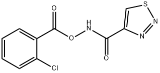 N-[(2-CHLOROBENZOYL)OXY]-1,2,3-THIADIAZOLE-4-CARBOXAMIDE 结构式