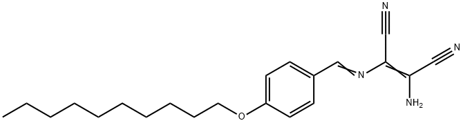 2-Amino-1-(1-aza-2-(4-decyloxyphenyl)vinyl)ethene-1,2-dicarbonitrile 结构式