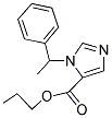 3-(1-PHENYL-ETHYL)-3H-IMIDAZOLE-4-CARBOXYLIC ACID PROPYL ESTER 结构式