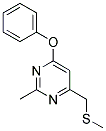 2-Methyl-4-[(methylsulfanyl)methyl]-6-phenoxypyrimidine 结构式