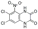 5-NITRO-6,7-DICHLORO-1,4-DIHYDRO-2,3-QUINOXALINEDIONE 结构式