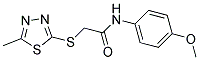 N-(4-METHOXYPHENYL)-2-(3-METHYL(2,4,5-THIADIAZOLYLTHIO))ETHANAMIDE 结构式