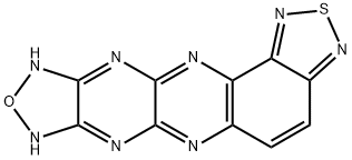 6,12-DIHYDRO[1,2,5]OXADIAZOLO[3',4':5,6]PYRAZINO[2,3-B][1,2,5]THIADIAZOLO[3,4-F]QUINOXALINE 结构式