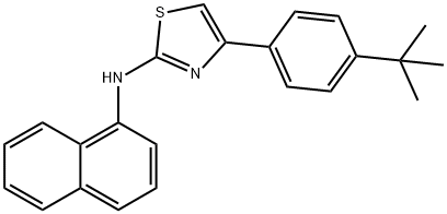 (4-(4-(TERT-BUTYL)PHENYL)(2,5-THIAZOLYL))-1-NAPHTHYLAMINE 结构式