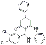 2,10-DIAZA-9-(3,4-DICHLOROPHENYL)-5-PHENYLTRICYCLO[9.4.0.0(3,8)]PENTADECA-1(15),3(8),11(12),13-TETRAEN-7-ONE 结构式