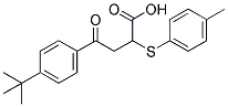 4-[4-(TERT-BUTYL)PHENYL]-2-[(4-METHYLPHENYL)SULFANYL]-4-OXOBUTANOIC ACID 结构式