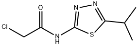 2-CHLORO-N-(5-ISOPROPYL-[1,3,4]THIADIAZOL-2-YL)-ACETAMIDE 结构式