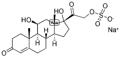 4-PREGNEN-11-BETA, 17,21-TRIOL-3,20-DIONE 21-SULPHATE, SODIUM SALT 结构式