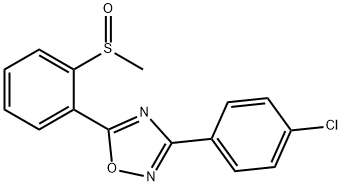 2-[3-(4-CHLOROPHENYL)-1,2,4-OXADIAZOL-5-YL]PHENYL METHYL SULFOXIDE 结构式