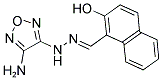 2-HYDROXY-1-NAPHTHALDEHYDE (4-AMINO-1,2,5-OXADIAZOL-3-YL)HYDRAZONE 结构式