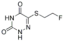 5-(2'-FLUOROETHYLTHIO)-6-AZA-URACIL 结构式