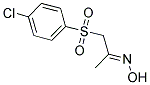 1-((4-CHLOROPHENYL)SULFONYL)-2-(HYDROXYIMINO)PROPANE 结构式