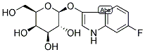 6-FLUORO-3-INDOXYL-BETA-D-GALACTOPYRANOSIDE 结构式