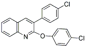 2-(4-CHLOROPHENOXY)-3-(4-CHLOROPHENYL)QUINOLINE 结构式