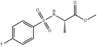 METHYL 2-([(4-FLUOROPHENYL)SULFONYL]AMINO)PROPANOATE 结构式