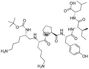 BOC-LYS-PSI(CH2NH)-LYS-PRO-TYR-ILE-LEU 结构式