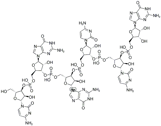 CGGCCG, 5'-NON-PHOSPHORYLATED 结构式