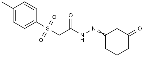 N-(Aza(3-oxocyclohexylidene)methyl)-2-((4-methylphenyl)sulfonyl)ethanamide 结构式