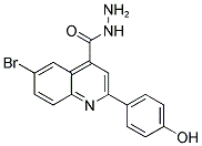 6-溴-2-(4-羟苯基)喹啉-4-卡巴肼 结构式