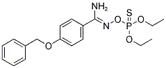 4-(BENZYLOXY)-N'-[(DIETHOXYPHOSPHOROTHIOYL)OXY]BENZENECARBOXIMIDAMIDE 结构式