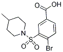 4-BROMO-3-(4-METHYL-PIPERIDINE-1-SULFONYL)-BENZOIC ACID 结构式