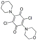 2,5-BIS(1-MORPHOLINO)-3,6-DICHLORO-P-BENZOQUINONE 结构式