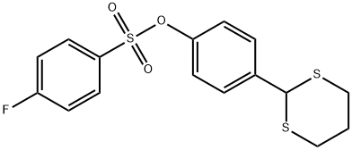 4-(1,3-DITHIAN-2-YL)PHENYL 4-FLUOROBENZENESULFONATE 结构式