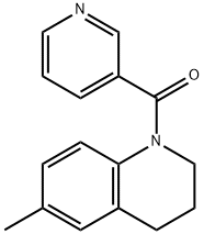 6-METHYL(1,2,3,4-TETRAHYDROQUINOLYL)-1-NICOTINAMIDE 结构式