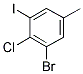 3-BROMO-4-CHLORO-5-IODOTOLUENE 结构式