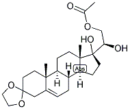 5-PREGNEN-17,20-BETA, 21-TRIOL-3-ONE 21-ACETATE 3-ETHYLENEKETAL 结构式