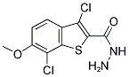 3,7-DICHLORO-6-METHOXY-BENZO[B]THIOPHENE-2-CARBOXYLIC ACID HYDRAZIDE 结构式