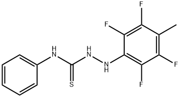 1-(2,3,5,6-TETRAFLUORO-4-METHYLPHENYL)-4-PHENYLTHIOSEMICARBAZIDE 结构式