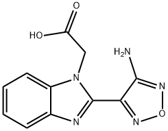 [2-(4-AMINO-FURAZAN-3-YL)-BENZOIMIDAZOL-1-YL]-ACETIC ACID 结构式