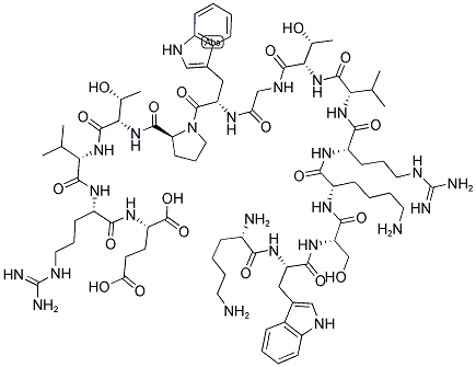 LYS-TRP-SER-LYS-ARG-VAL-THR-GLY-TRP-PRO-THR-VAL-ARG-GLU 结构式