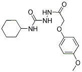 1-(4-METHOXYPHENOXY)ACETYL-4-CYCLOHEXYLSEMICARBAZIDE 结构式