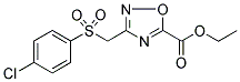 ETHYL 3-([(4-CHLOROPHENYL)SULFONYL]METHYL)-1,2,4-OXADIAZOLE-5-CARBOXYLATE 结构式