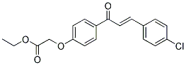 ETHYL 2-(4-[3-(4-CHLOROPHENYL)ACRYLOYL]PHENOXY)ACETATE 结构式