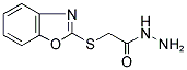 2-(1,3-Benzoxazol-2-ylthio)acetohydrazide 结构式