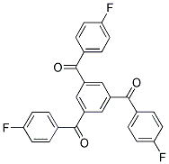 [3,5-BIS(4-FLUOROBENZOYL)PHENYL](4-FLUOROPHENYL)METHANONE 结构式