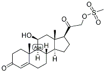 4-PREGNEN-11-BETA, 21-DIOL-3,20-DIONE 21-METHANESULPHONATE 结构式