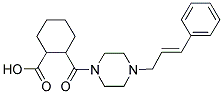2-((4-(3-PHENYLPROP-2-ENYL)PIPERAZINYL)CARBONYL)CYCLOHEXANECARBOXYLIC ACID 结构式