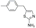 5-(4-METHYLBENZYL)-1,3-THIAZOL-2-AMINE 结构式
